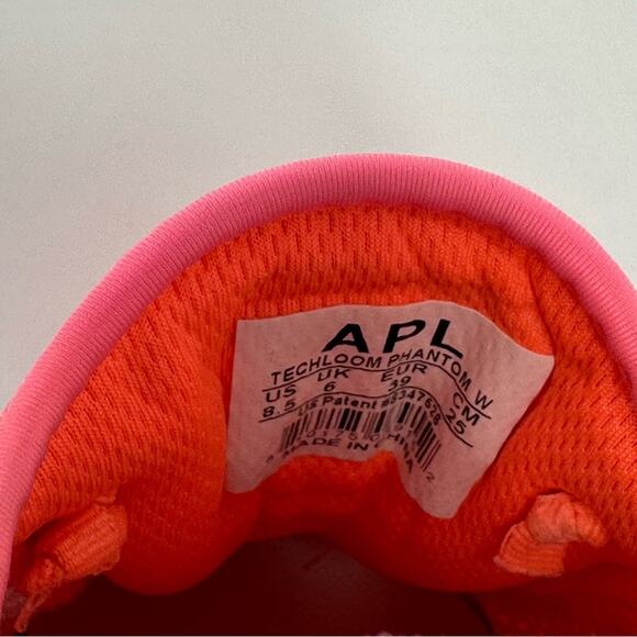APL Techloom Phantom Women's Running Shoes Sz 8.5 Orange Slip-On Active Sneakers - Picture 7 of 15